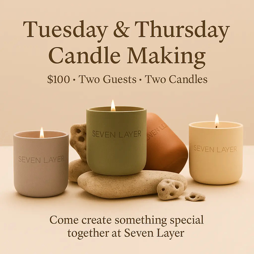 Candle Experience 2 for $100 Tuesdays Seven Layer